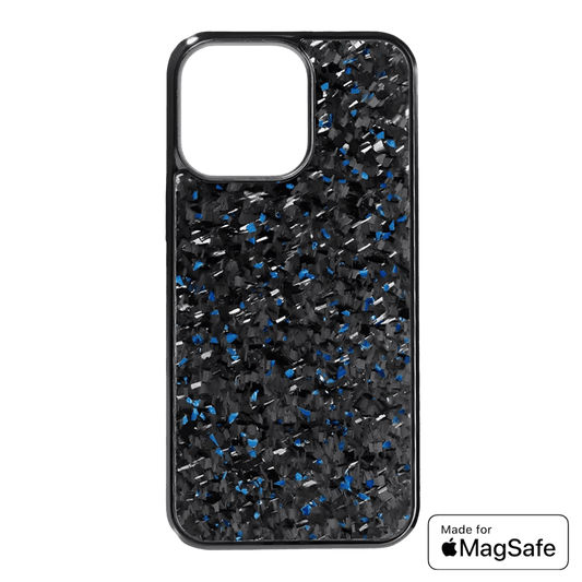 Carbon Fiber iPhone Case - Forged Blue w/ Magsafe