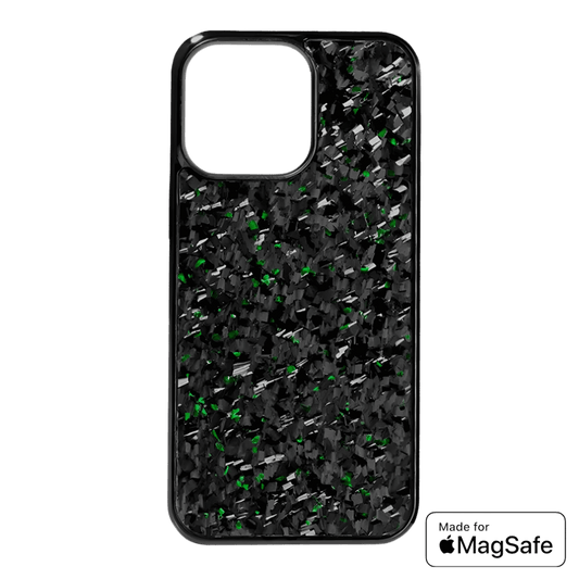 Carbon Fiber iPhone Case - Forged Green w/ Magsafe