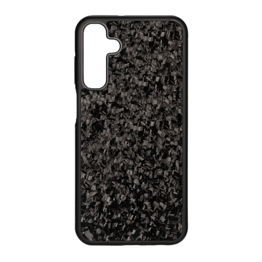 Carbon Fiber Samsung A Model Series Case - Forged Black