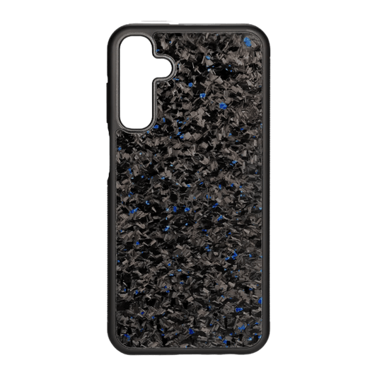 Carbon Fiber Samsung A Model Series Case - Forged Blue