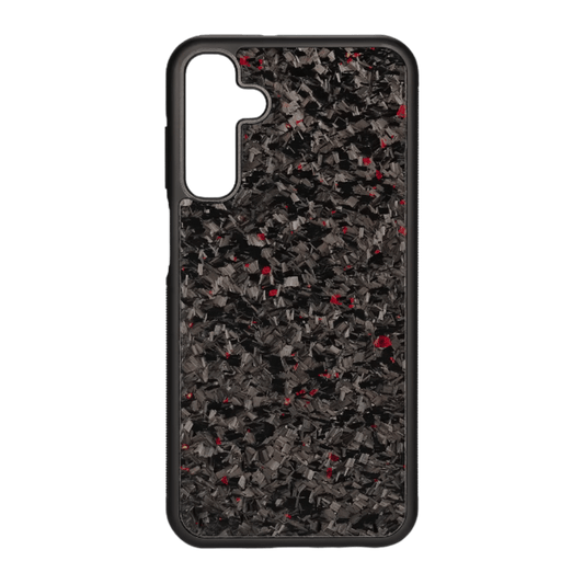 Carbon Fiber Samsung A Model Series Case - Forged Red